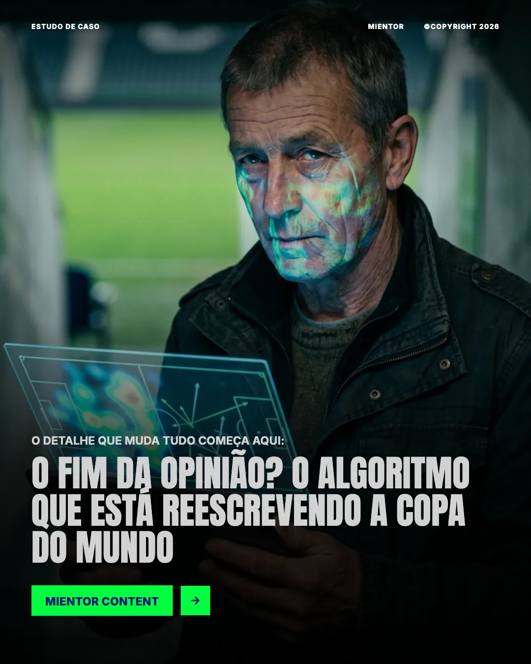 Capa de carrossel editorial sobre algoritmo e opinião